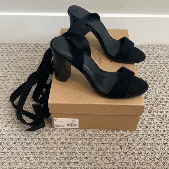 Joie black tie strap sandals - Picture 2 of 3